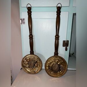 Gold and Brown Wall Decor Plaques